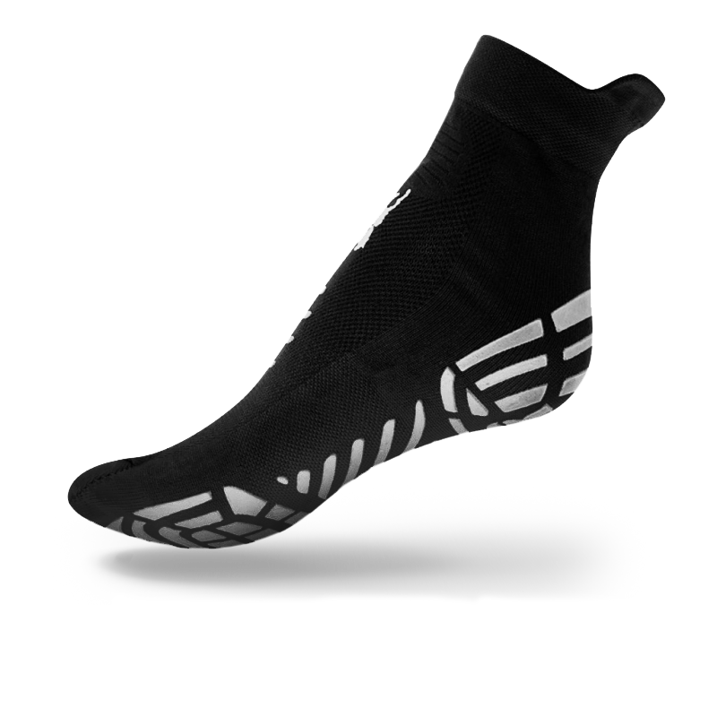 Balega Chaussettes de course unisexes Ultraglide rembourrées Performance No Show Athletic (1 paire), noir, taille M