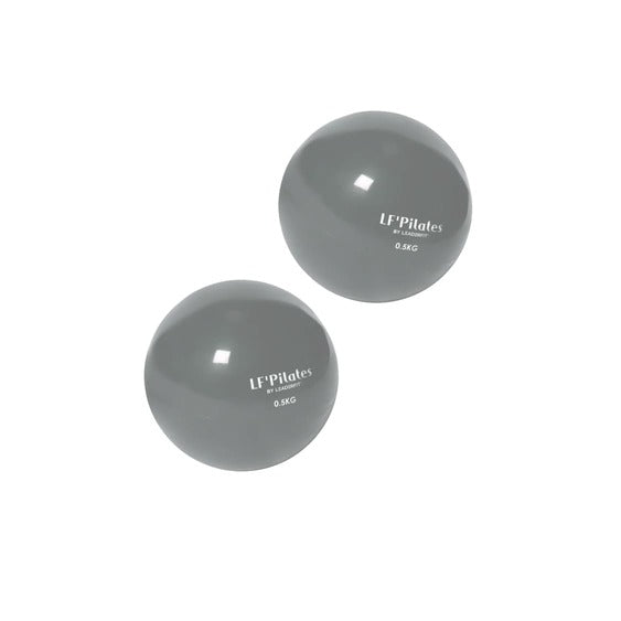 BALLES LESTÉES - 0.5kg - La paire-Balle-LF' Pilates-Gris-Leaderfit’ Equipement