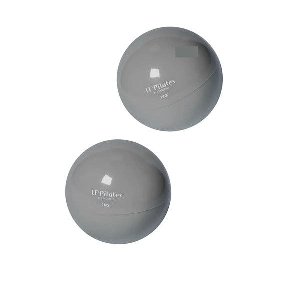 BALLES LESTÉES - 1kg - La paire-Balle-LF' Pilates-Gris-Leaderfit’ Equipement