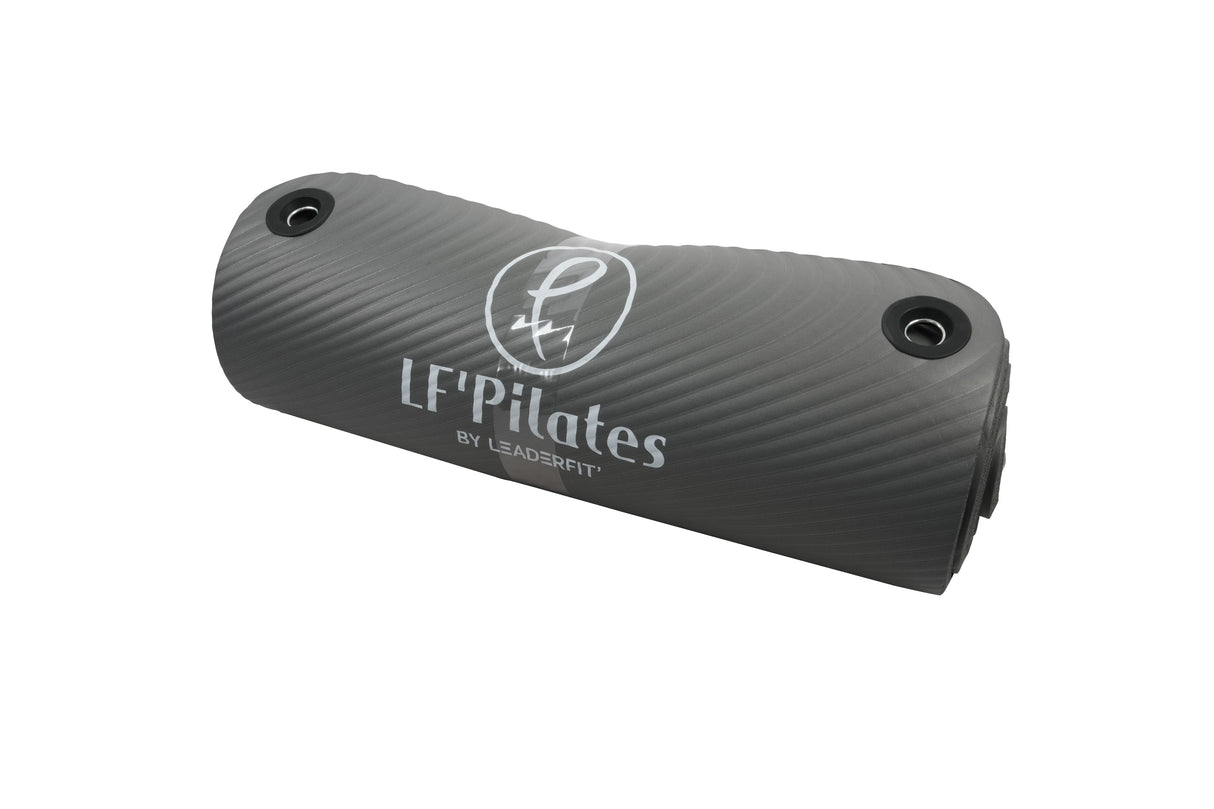 TAPIS DE SOL PILATES & GYM DOUCE - épaisseur 1,5 cm - 180cm-Leaderfit-Gris-Leaderfit’ Equipement