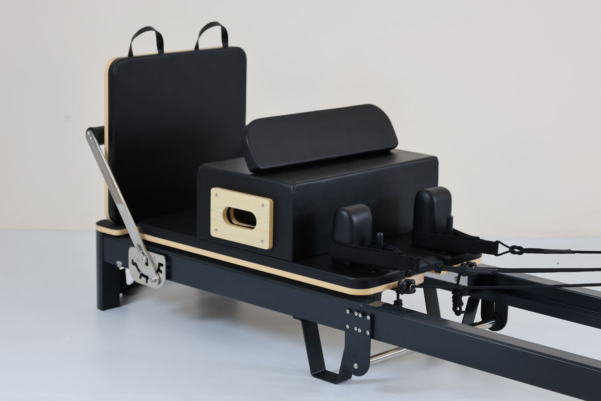 REFORMER PLIABLE ALU NOIR - MIDDLE BOX-Reformer-LF' Pilates-Leaderfit’ Equipement