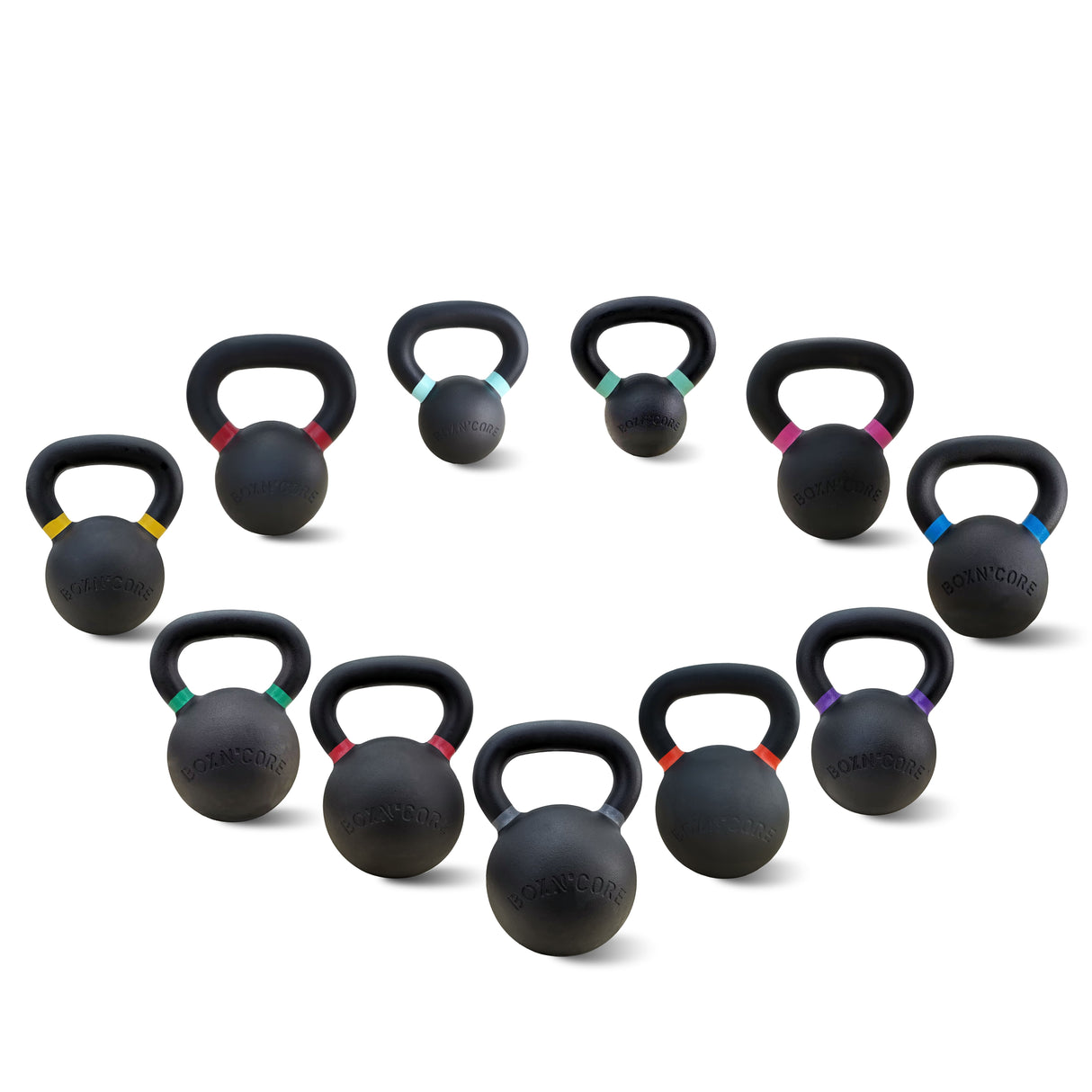Kettlebell Iron de 4 kg à 40 kg (BNC)-Kettlebell-BoxN'Core-4 kg-Leaderfit’ Equipement