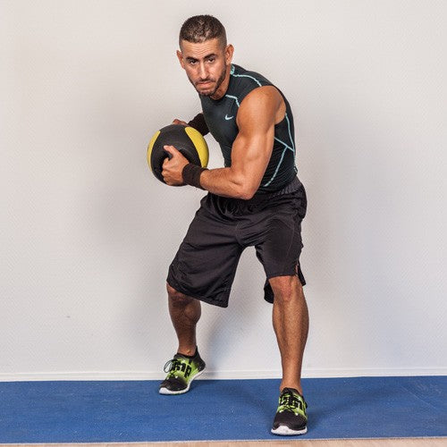 Medecine ball double poignées