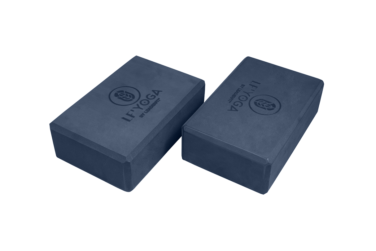 BRIQUES YOGA - La paire-BRIQUE YOGA-LF' Yoga-Bleu nuit-Leaderfit’ Equipement