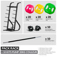 Pack Rack Pump + 10 Kits Complets – Solution clé en main pour cours collectifs-Rangement-Leaderfit’ Equipement-PACK RACK + 10 KITS PUMP 20KG COULEUR-Leaderfit’ Equipement
