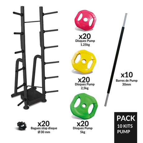 Rack - capacité : 10 Kits de Pump