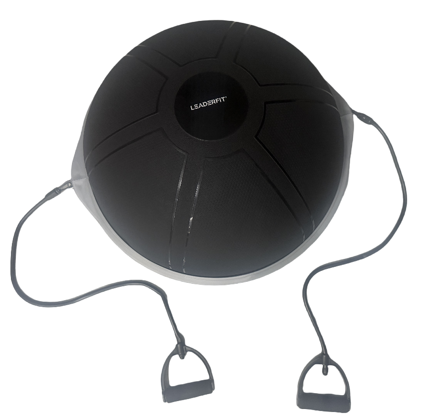 Dôme Trainer Premium Noir – Équilibre & Renforcement avec sangles-Dôme trainer-Leaderfit’ Equipement-Leaderfit’ Equipement