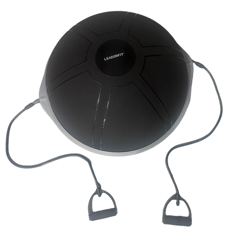Dôme Trainer Premium Noir – Équilibre & Renforcement avec sangles-Dôme trainer-Leaderfit’ Equipement-Leaderfit’ Equipement