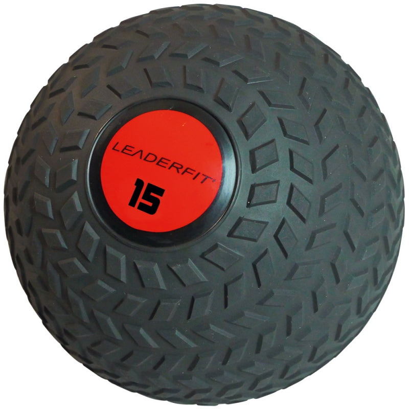 SLAMBALL LF NOIR/ROUGE-Leaderfit’ Equipement-15 KG-Leaderfit’ Equipement