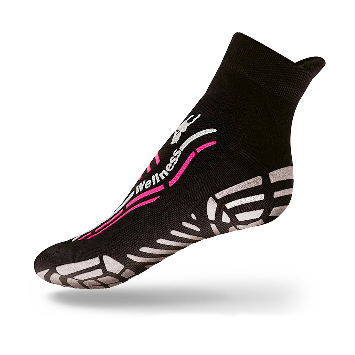 Chaussettes de gym wellness classic - Noir & Rose