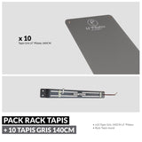 Rack mural tapis BOXN’CORE – Rangement mural seul ou avec tapis-rack-Leaderfit' Équipement-RACK MURAL + 10 TAPIS 140 GRIS-Leaderfit’ Equipement