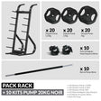 Pack Rack Pump + 10 Kits Complets – Solution clé en main pour cours collectifs-Rangement-Leaderfit’ Equipement-PACK RACK + 10 KITS PUMP 20KG NOIR-Leaderfit’ Equipement