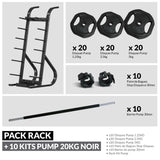 Pack Rack Pump + 10 Kits Complets – Solution clé en main pour cours collectifs-Rangement-Leaderfit’ Equipement-PACK RACK + 10 KITS PUMP 20KG NOIR-Leaderfit’ Equipement