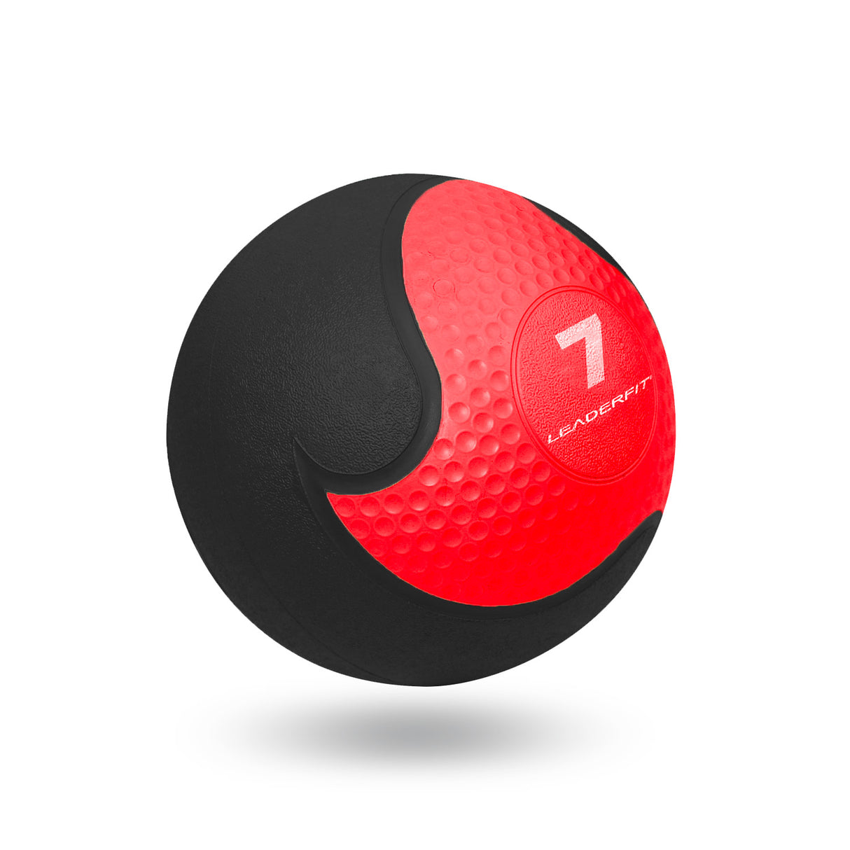 MEDECINE BALL LF NOIR/ROUGE-Leaderfit’ Equipement-1KG-Leaderfit’ Equipement