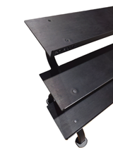 RACK HALTERES HEXAGONALES 3 ETAGES-Leaderfit' Équipement-Avec tapis-Leaderfit’ Equipement