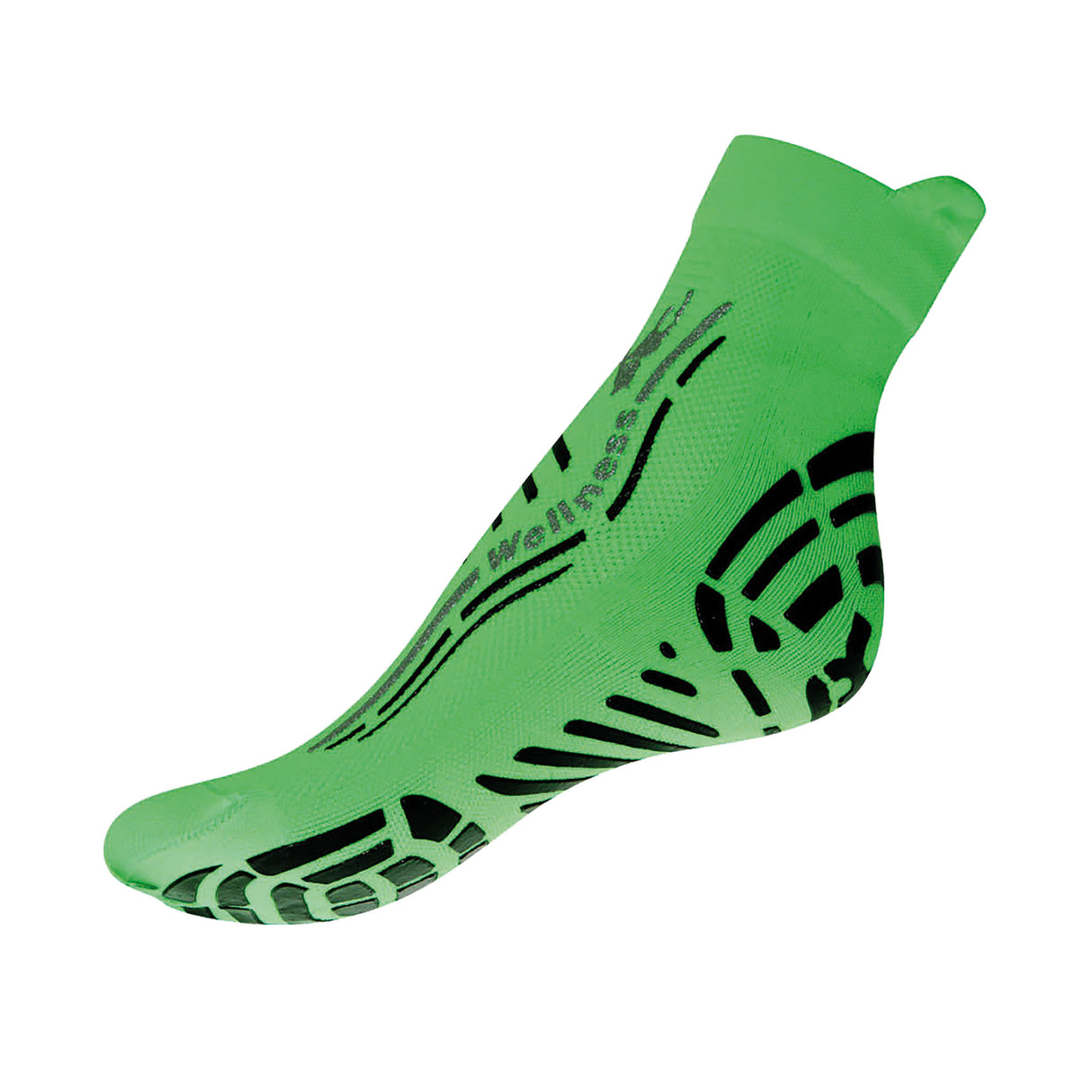 Chaussettes de gym wellness classic - Vert & Noir