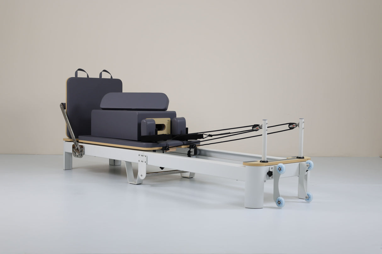 REFORMER PLIABLE ALU-couleur GRIS (Middle box)-Reformer-LF' Pilates-Leaderfit’ Equipement