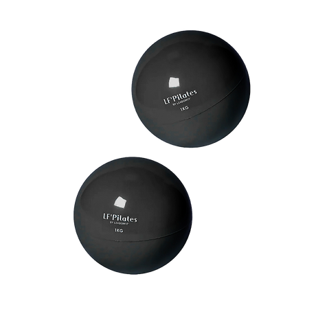 BALLES LESTÉES 1KG-Balle-LF' Pilates-Noir-Leaderfit’ Equipement