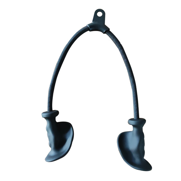 Corde Triceps Taeku Nylon Avec Poignée Caoutchouc - Accessoire Musculation Pour Gym Et Maison