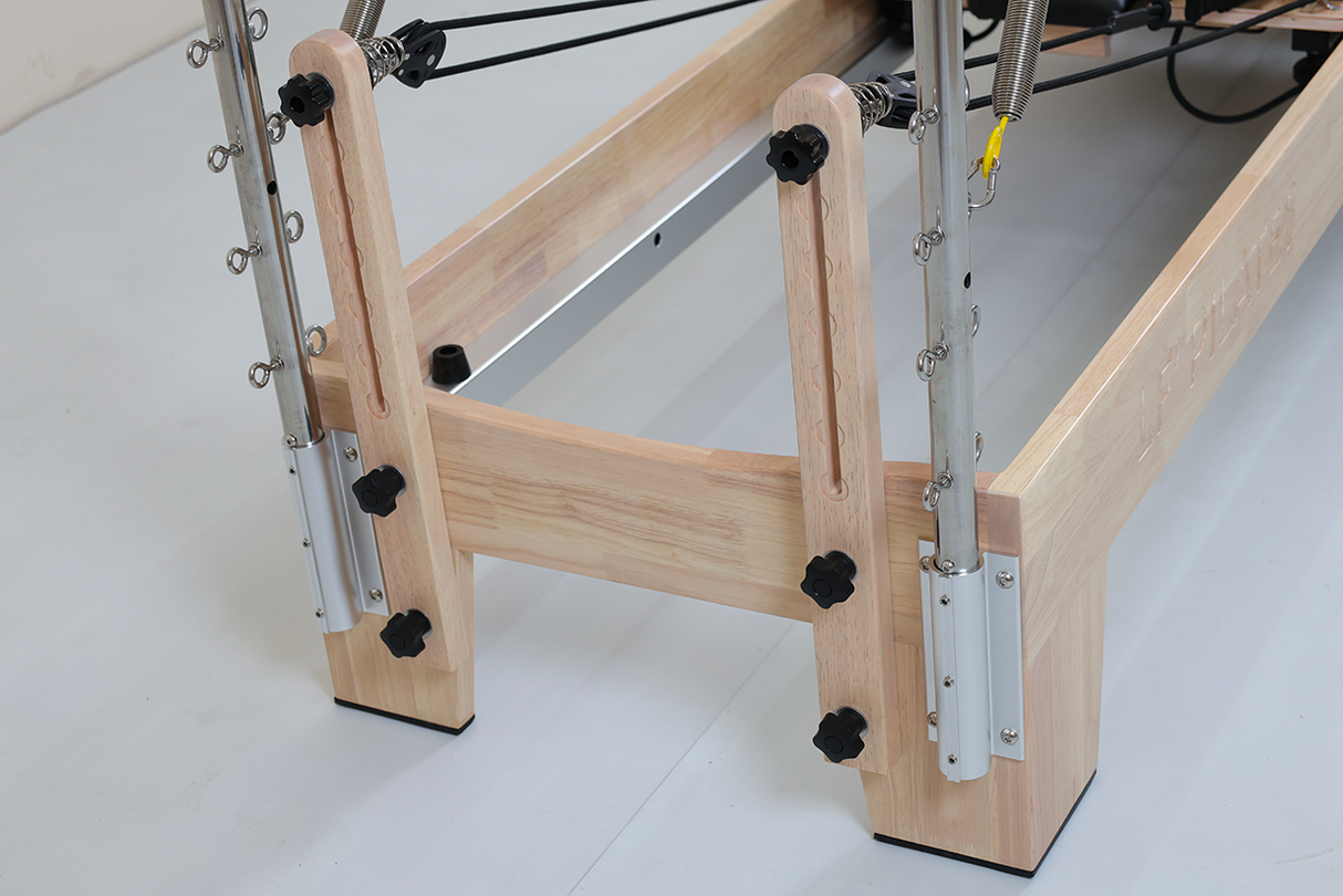 Reformer Pilates avec Demi-Tour – LF’Pilates | Machine Studio-Reformer-LF' Pilates-Noir-Leaderfit’ Equipement