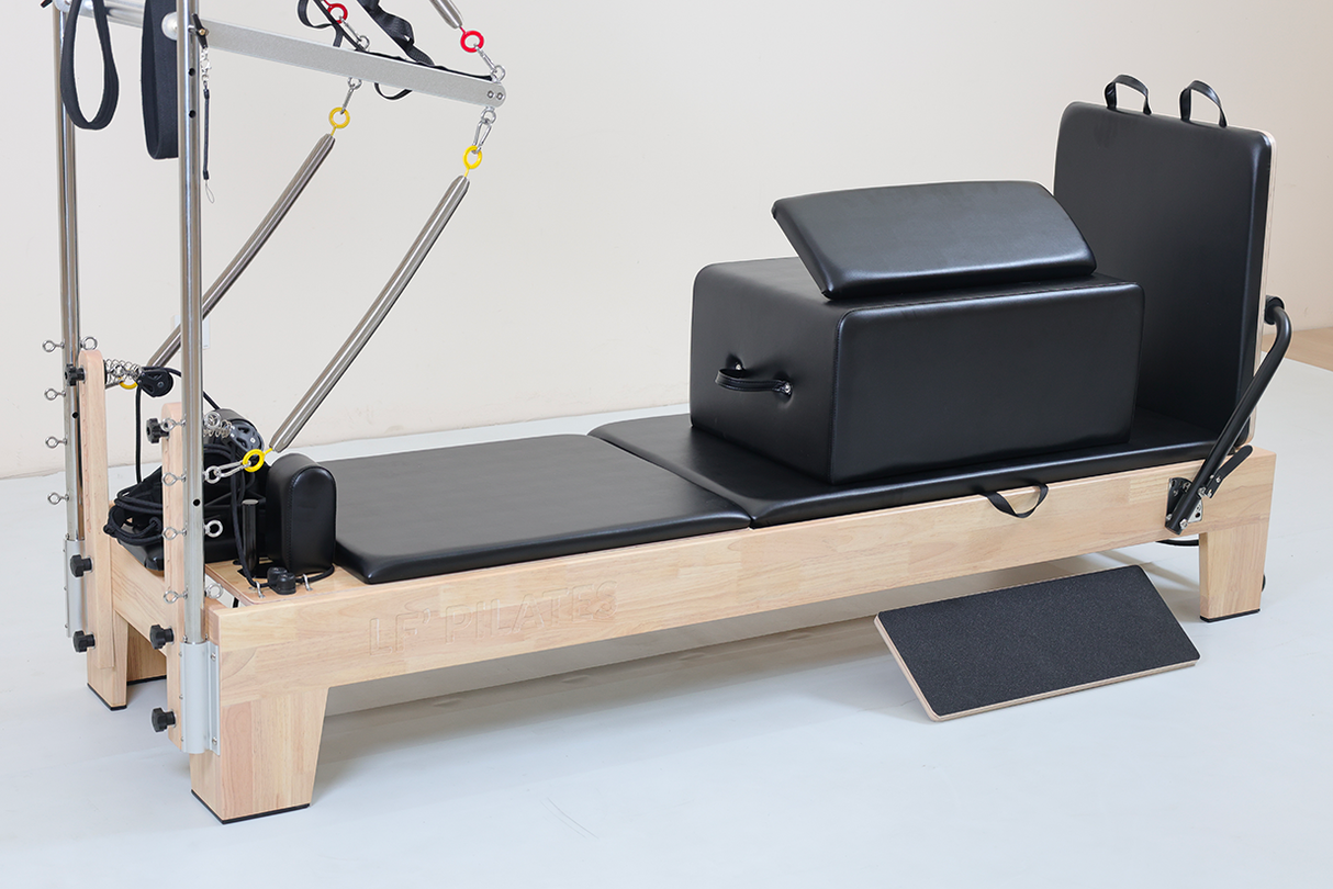 Reformer Pilates avec Demi-Tour – LF’Pilates | Machine Studio-Reformer-LF' Pilates-Noir-Leaderfit’ Equipement