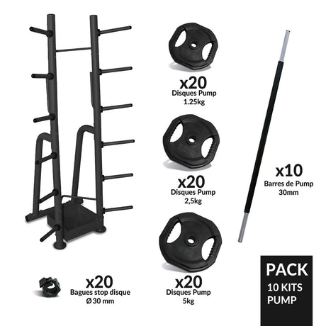 Rack - capacité : 10 Kits de Pump