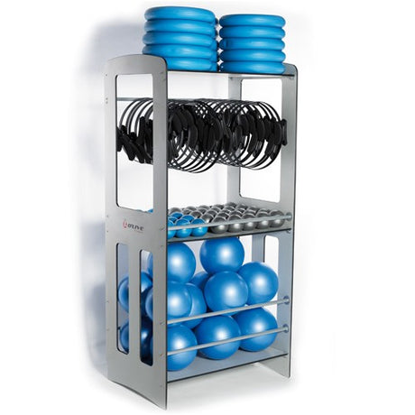 Rack de rangement pour matériel de pilates