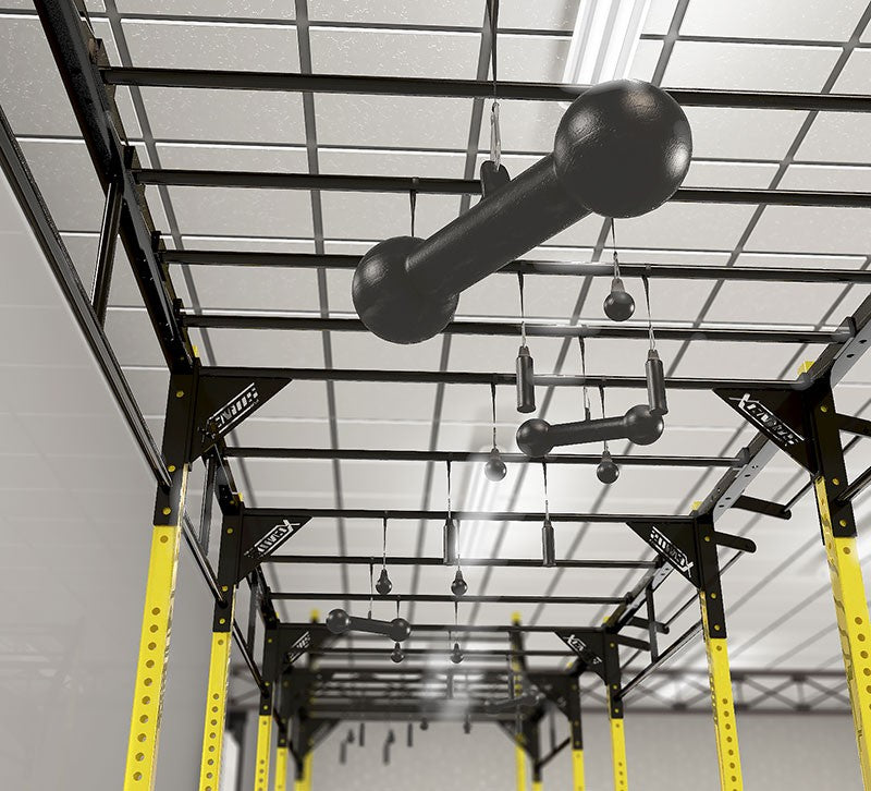 Dog bone pull up bar gripp