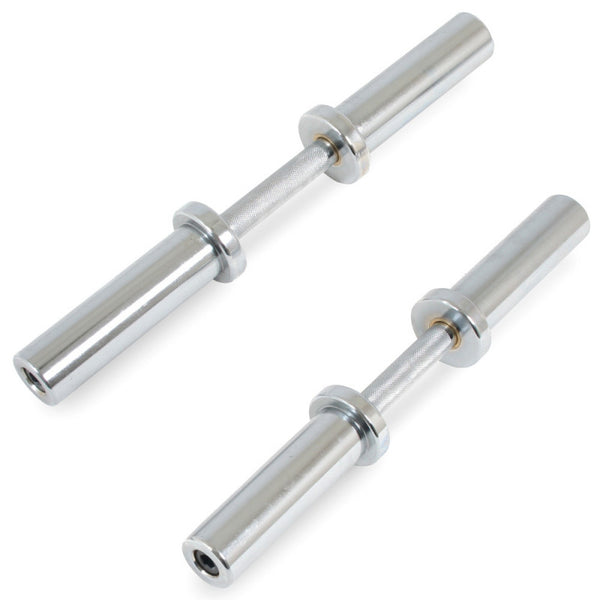 Barre D’haltères Olympique Droite Rebel – 120 Cm – 6 Kg – Diamètre 50 Mm – En Acier Chromé – Avec Pinces à Ressort - 5